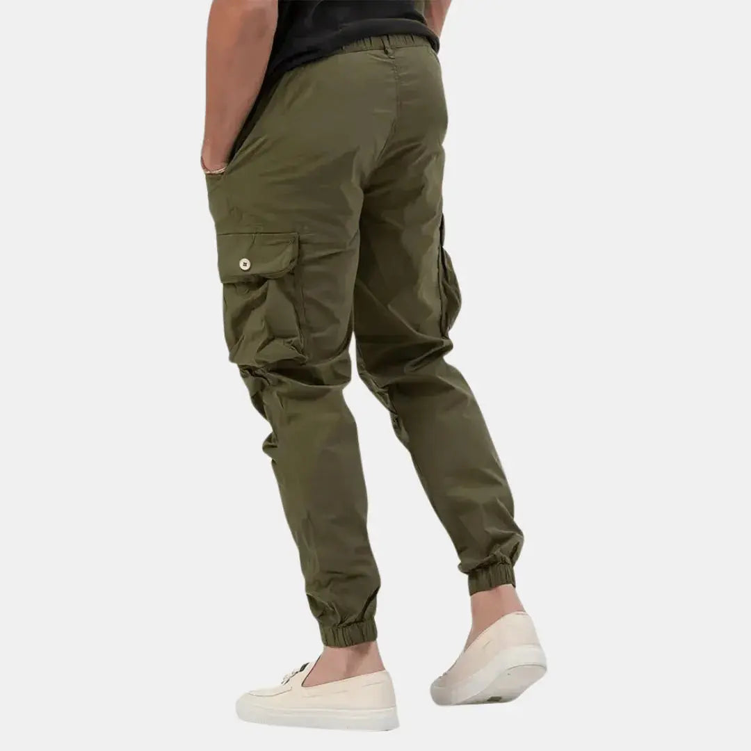 Men's Lightweight Cotton Blend Cargo Joggers for Urban Casual Wear