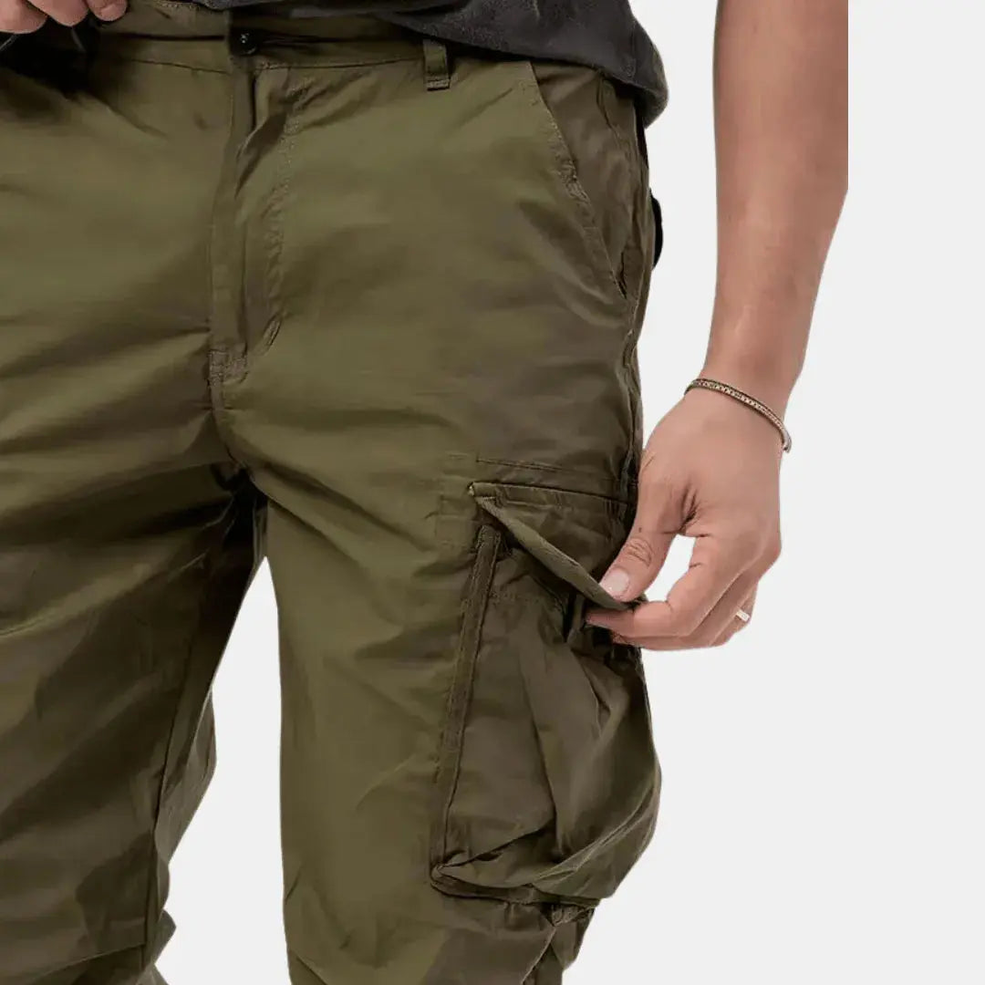 Men's Lightweight Cotton Blend Cargo Joggers for Urban Casual Wear