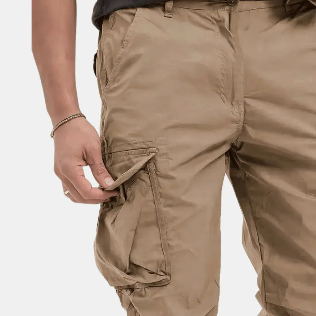 Men's Lightweight Cotton Blend Cargo Joggers for Urban Casual Wear