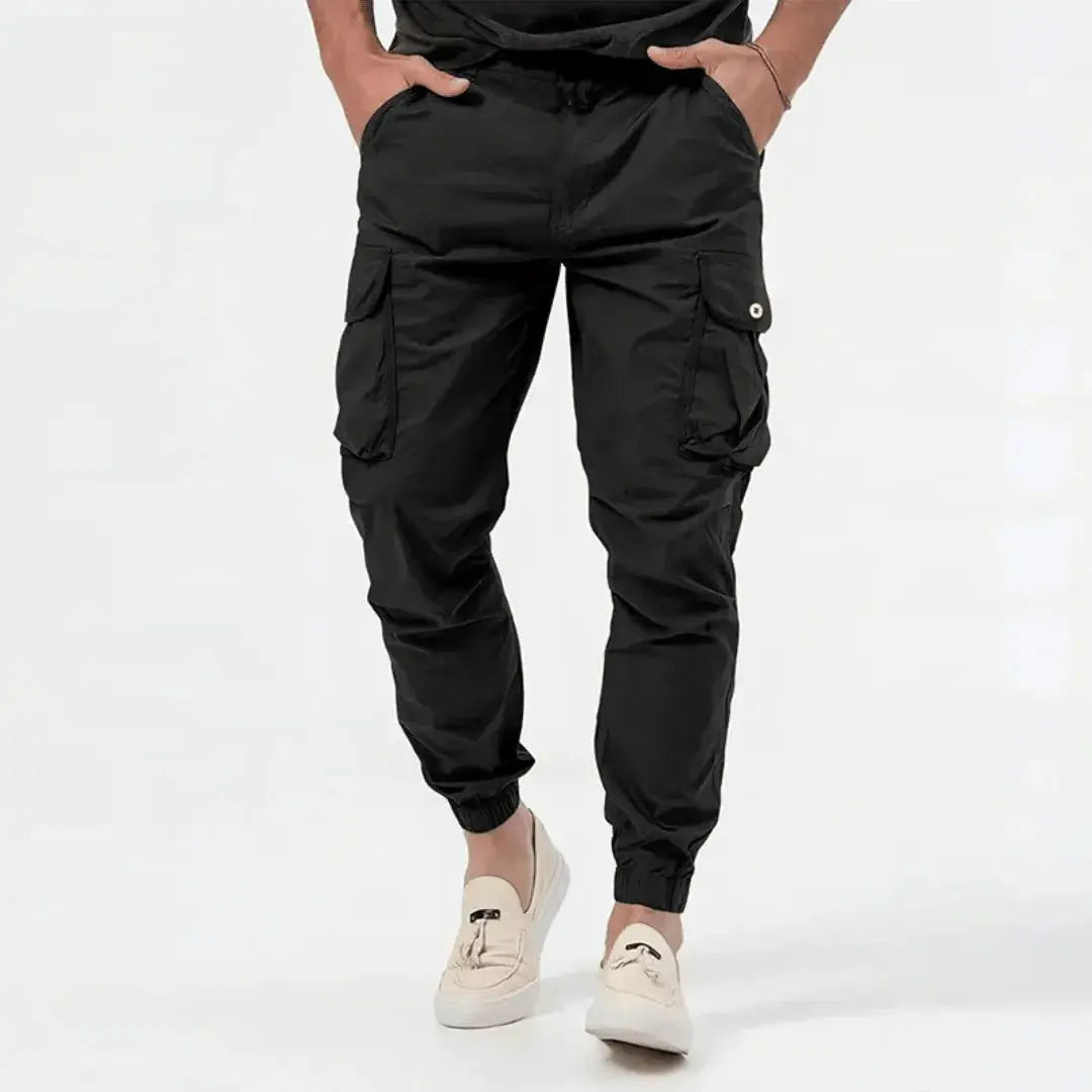Men's Lightweight Cotton Blend Cargo Joggers for Urban Casual Wear