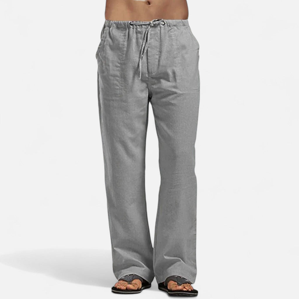 Wide-Leg Men's Trousers | Comfortable Cotton Blend | Casual Everyday Wear