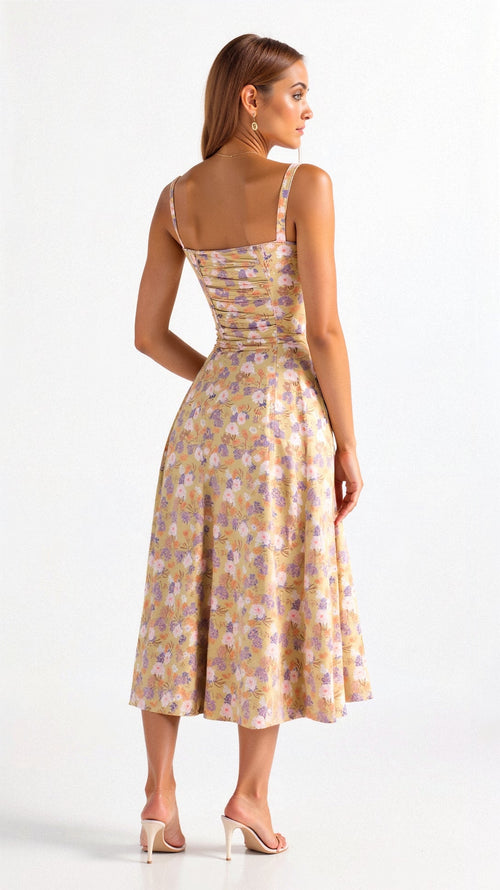 Corset Midi Dress for Women | Elegant Fit | Formal & Special Occasion Wear