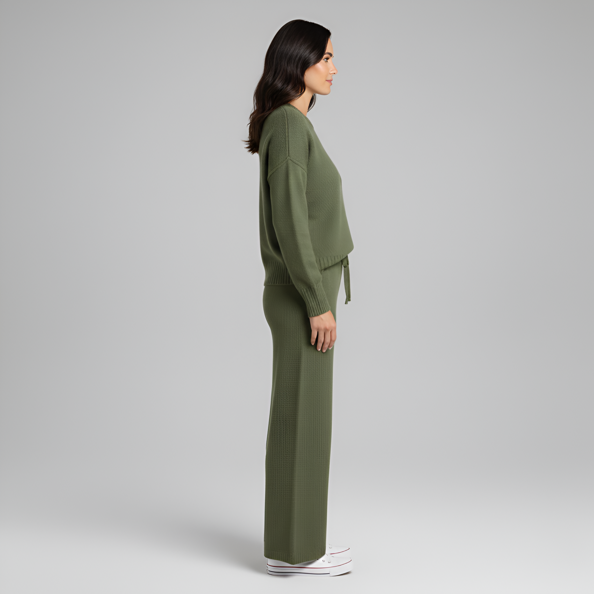 Soft Knit Loungewear Set for Women - Comfortable Casual Home Outfit