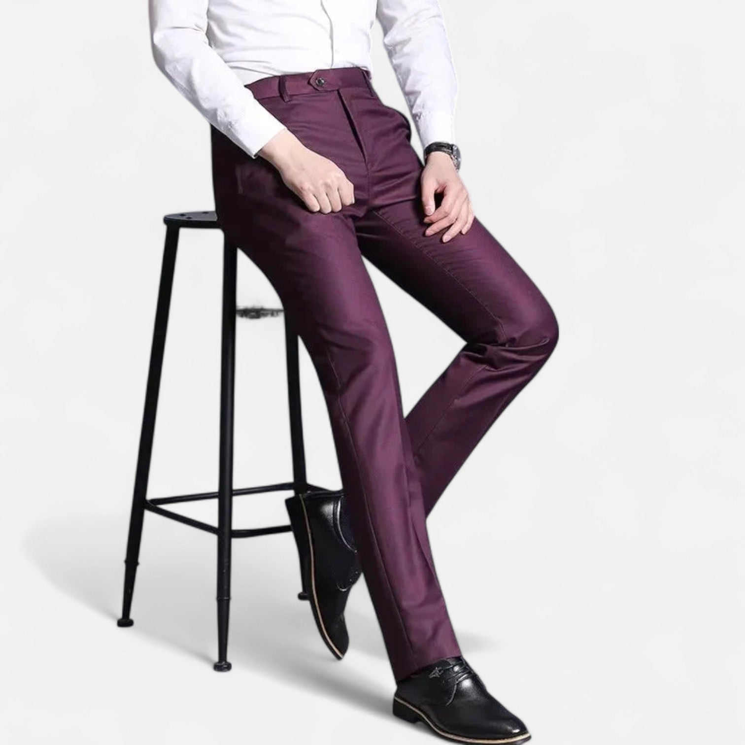 Men's Lightweight Tailored Trousers | Formal Style for Office & Events