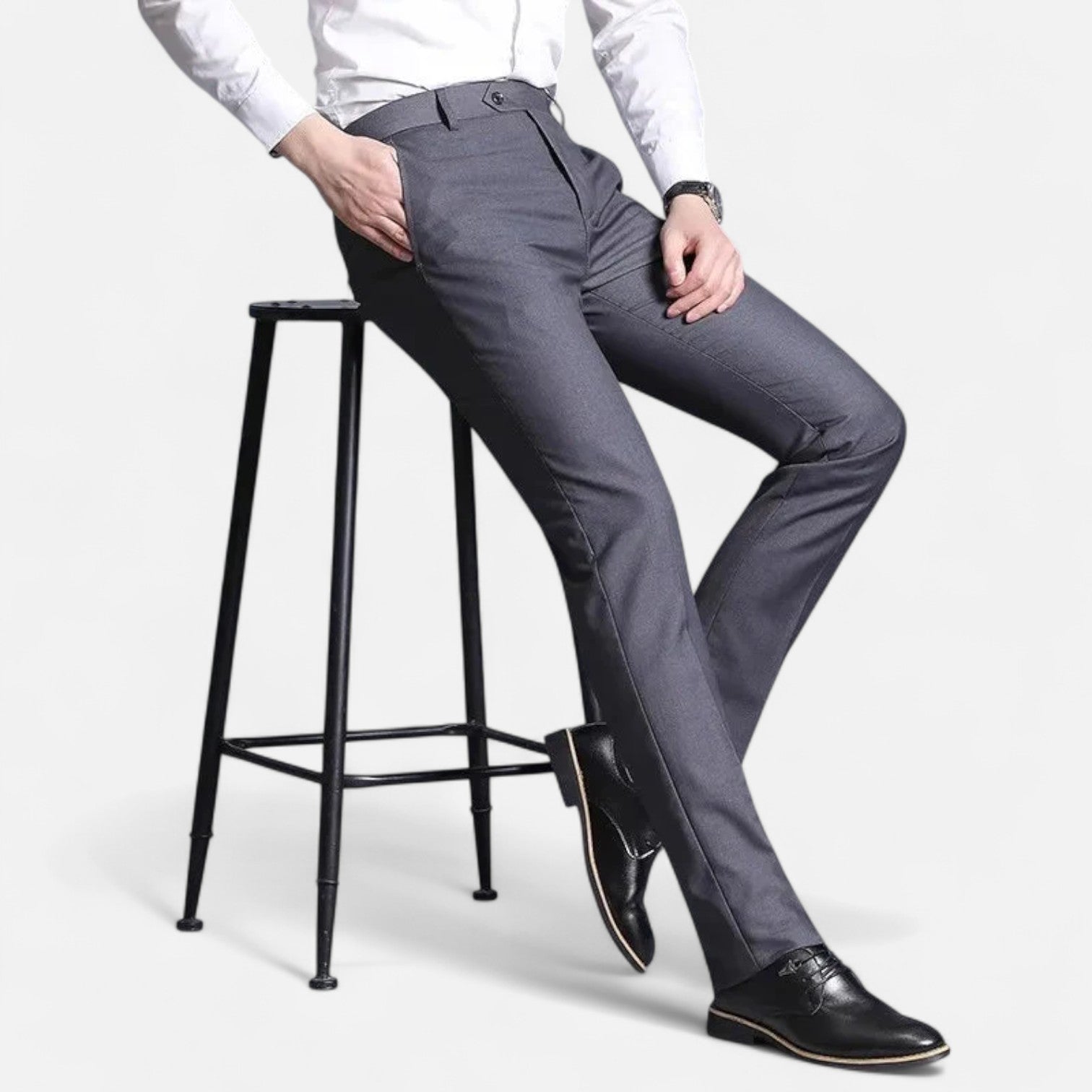 Men's Lightweight Tailored Trousers | Formal Style for Office & Events