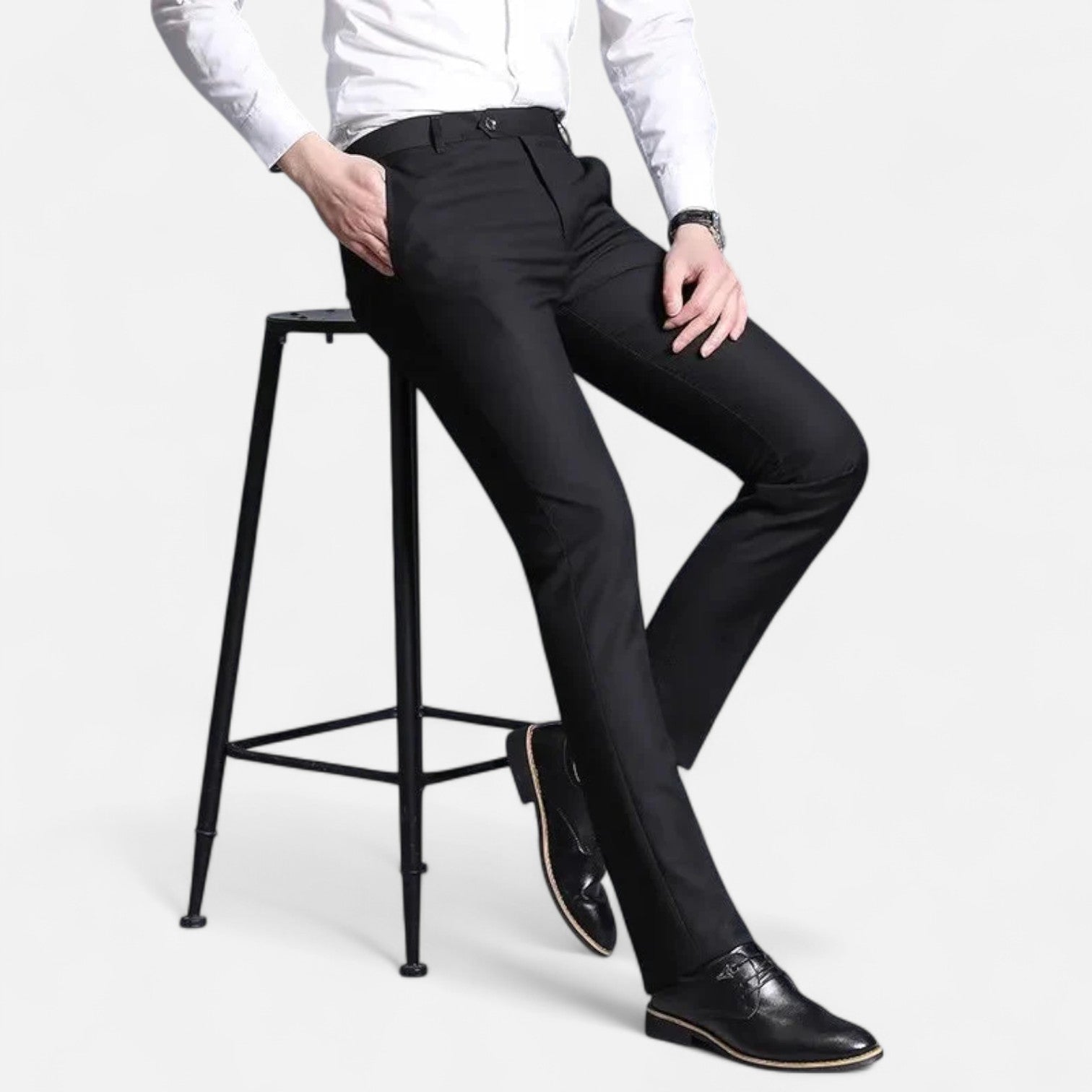 Men's Lightweight Tailored Trousers | Formal Style for Office & Events