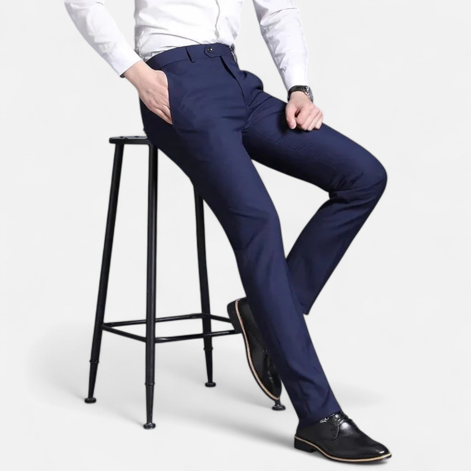 Men's Lightweight Tailored Trousers | Formal Style for Office & Events