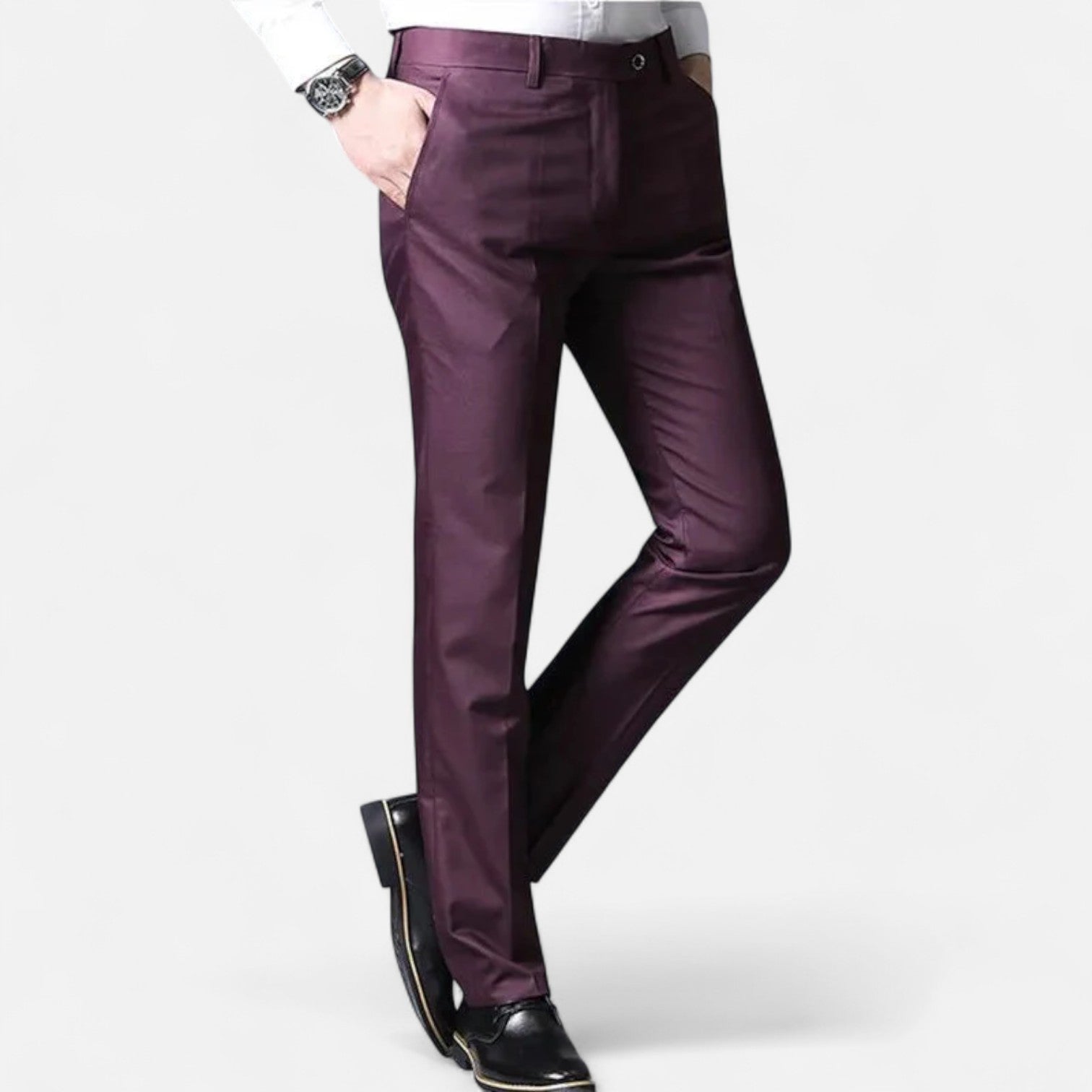 Men's Lightweight Tailored Trousers | Formal Style for Office & Events