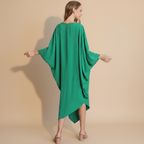 One-Sleeve Matte Crepe Dress - Elegant Evening Wear for Cocktail Parties