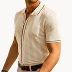 Lightweight Short Sleeve Polo Shirt - Soft Fabric Casual Wear for Men