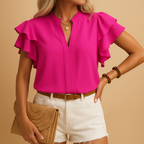 Sleeveless Women's Blouse | Lightweight Fabric | Elegant Dressy Top for Events