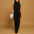 Sleeveless Halter Jumpsuit for Women | Lightweight Fabric | Casual or Formal Wear