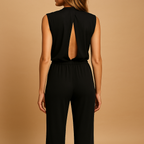 Sleeveless Halter Jumpsuit for Women | Lightweight Fabric | Casual or Formal Wear