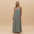 Lightweight Cotton Spaghetti Strap Dress - Loose Fit Casual Summer Wear