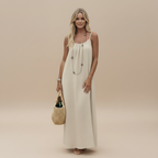 Lightweight Cotton Spaghetti Strap Dress - Loose Fit Casual Summer Wear