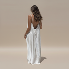Lightweight Cotton Spaghetti Strap Dress - Loose Fit Casual Summer Wear