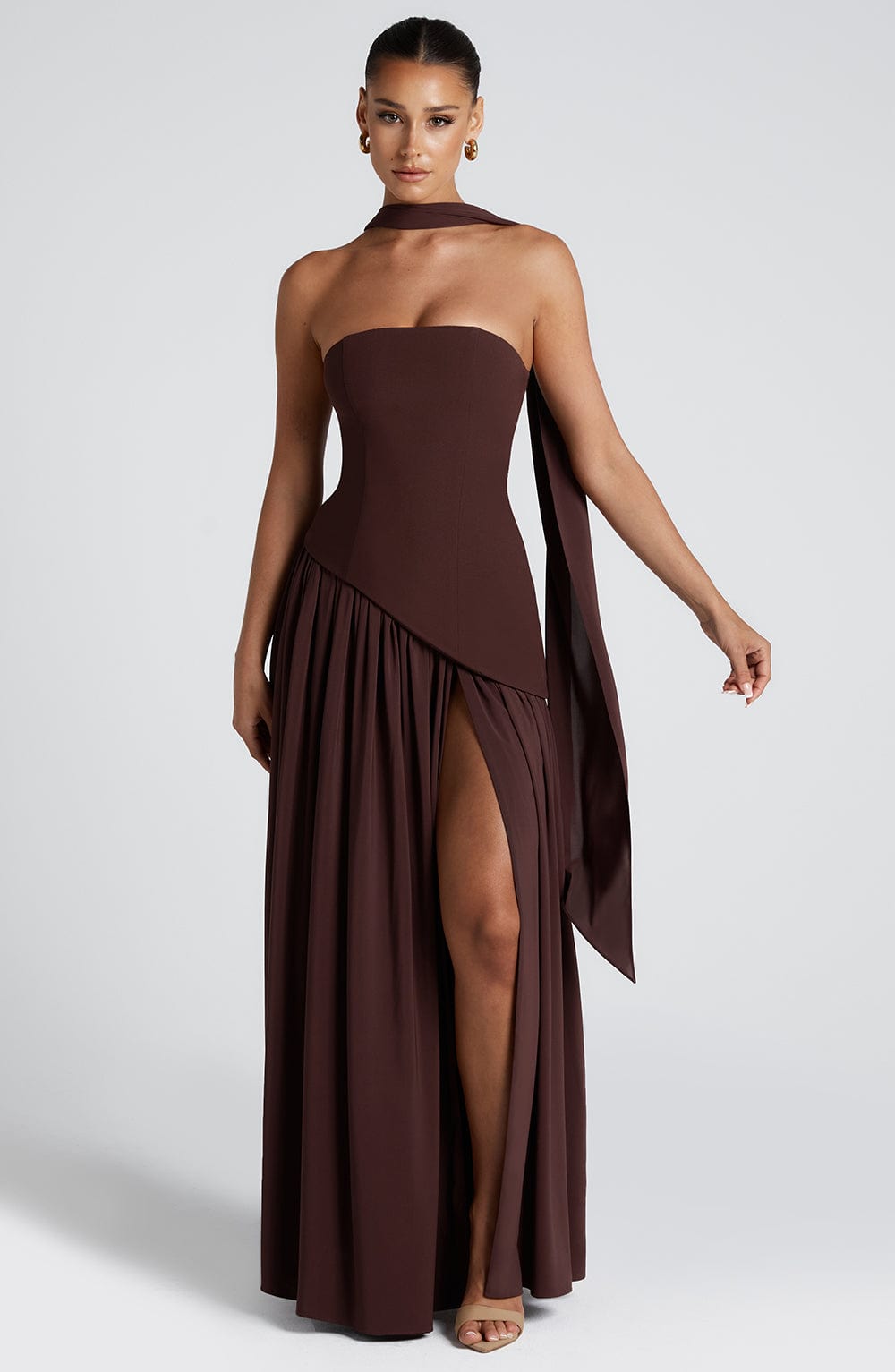 Strapless Lightweight Maxi Dress for Summer Events and Casual Outings