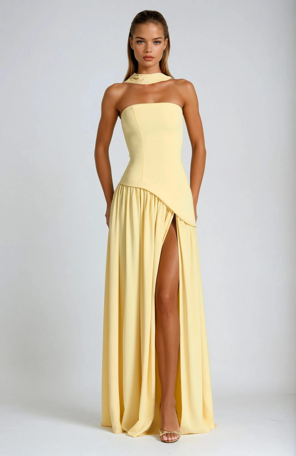 Strapless Lightweight Maxi Dress for Summer Events and Casual Outings