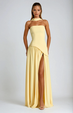 Strapless Lightweight Maxi Dress for Summer Events and Casual Outings