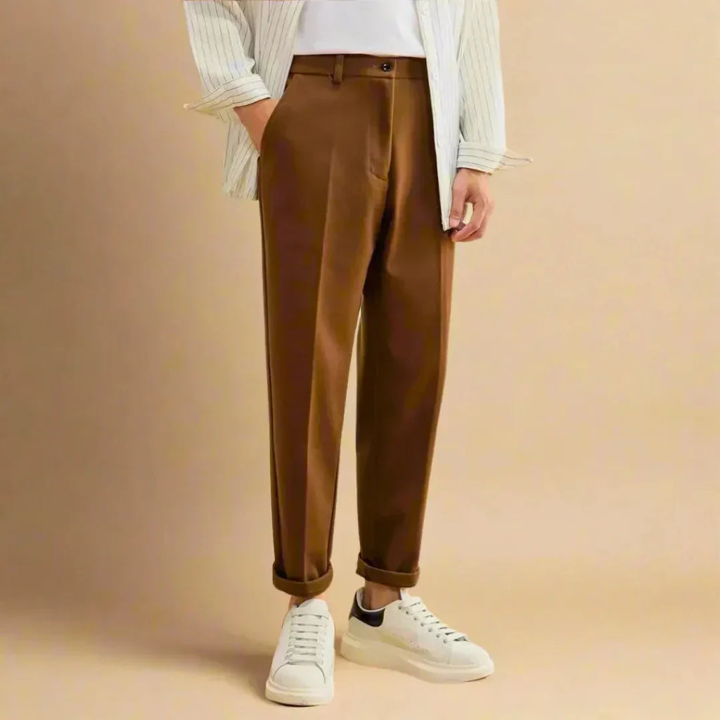 Aspen Fabric Trousers - Tailored Fit - Smart Casual - Men's Clothing