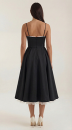 Tulle Midi Dress with Isolde Design for Elegant Events and Special Occasions