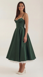 Tulle Midi Dress with Isolde Design for Elegant Events and Special Occasions