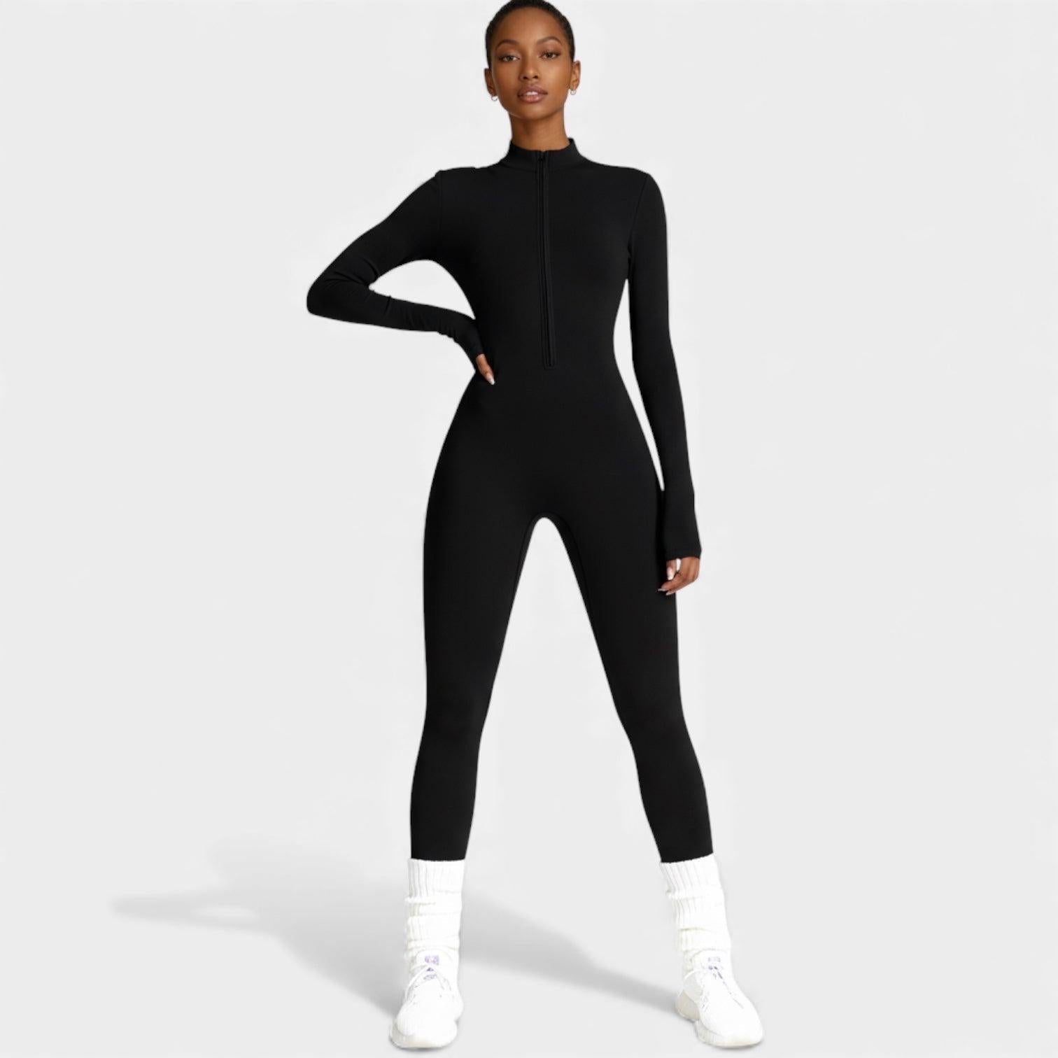 Women's Jumpsuit - Stretchy Fabric, Sculpting Design for Fitness and Leisure