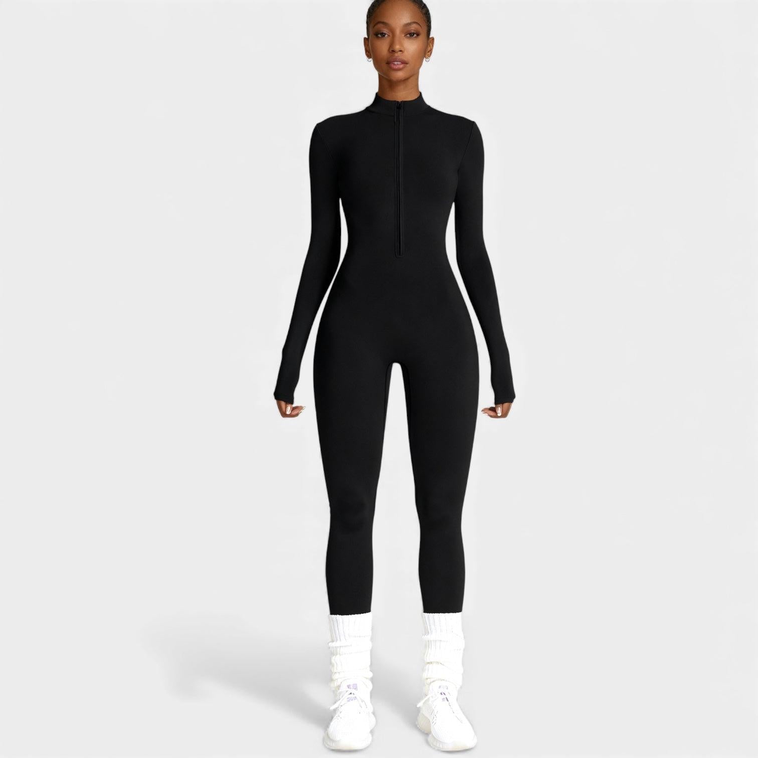 Women's Jumpsuit - Stretchy Fabric, Sculpting Design for Fitness and Leisure