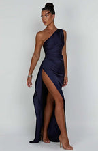 Satin Evening Dress for Women - Elegant Formal Wear for Special Occasions