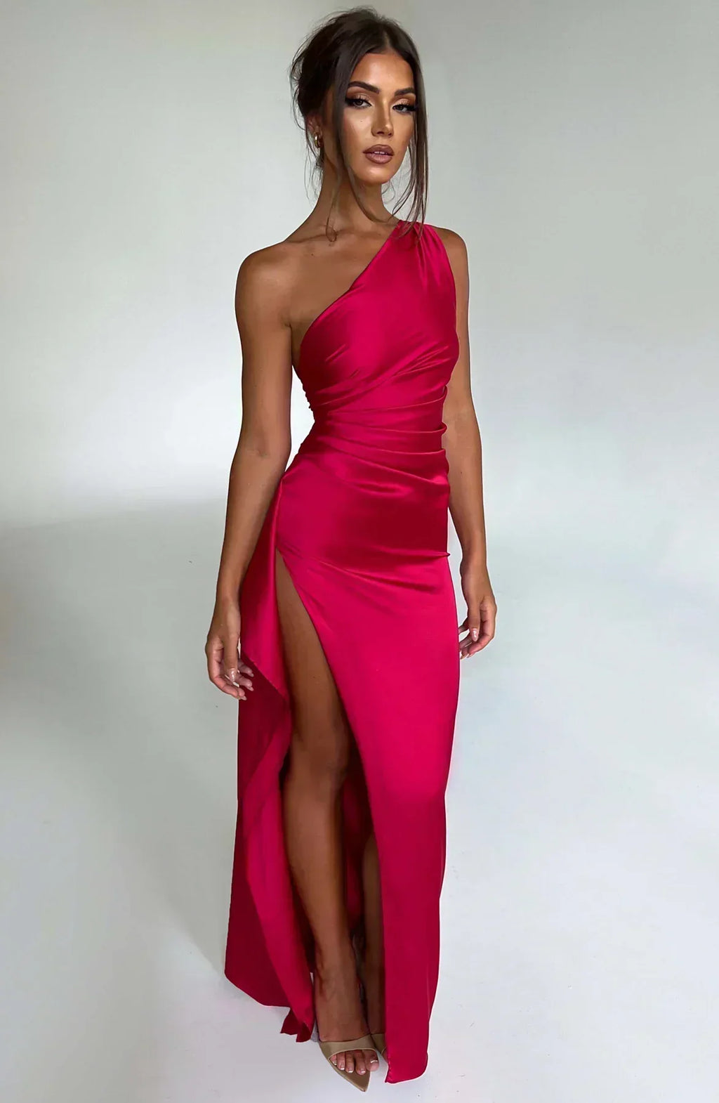 Satin Evening Dress for Women - Elegant Formal Wear for Special Occasions