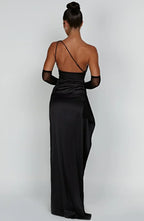 Satin Evening Dress for Women - Elegant Formal Wear for Special Occasions