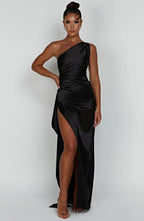 Satin Evening Dress for Women - Elegant Formal Wear for Special Occasions