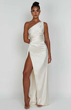 Satin Evening Dress for Women - Elegant Formal Wear for Special Occasions