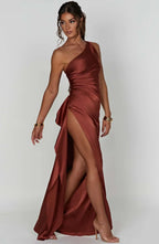 Satin Evening Dress for Women - Elegant Formal Wear for Special Occasions