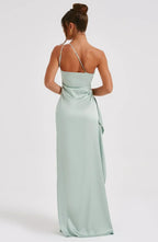 Satin Evening Dress for Women - Elegant Formal Wear for Special Occasions