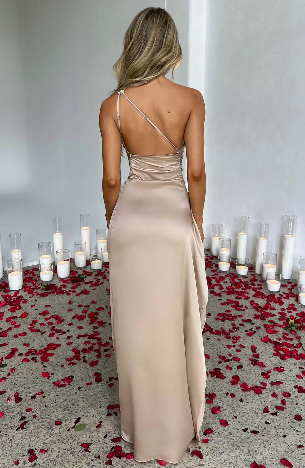 Satin Evening Dress for Women - Elegant Formal Wear for Special Occasions