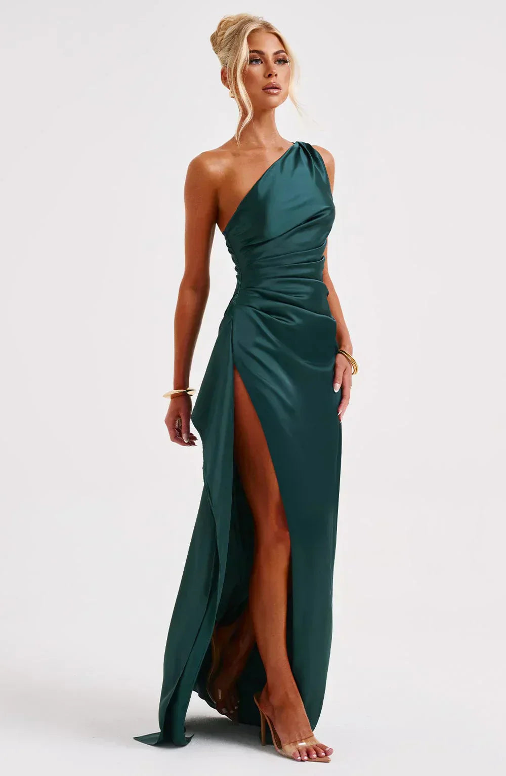 Satin Evening Dress for Women - Elegant Formal Wear for Special Occasions