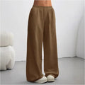 Women's Wide Leg Jogger Trousers - Soft Fabric for Casual Everyday Wear